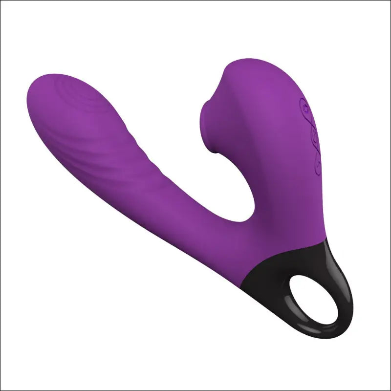 10 snelheden lucht vibrator - Paars Roze Oplaadbaar - Paars - Vibrerend dildo