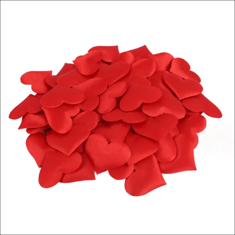 50 Stuks 32mm Hart Confetti Bloemblaadjes - Diverse Kleuren - Rood - Decoratie bloemblaadjes