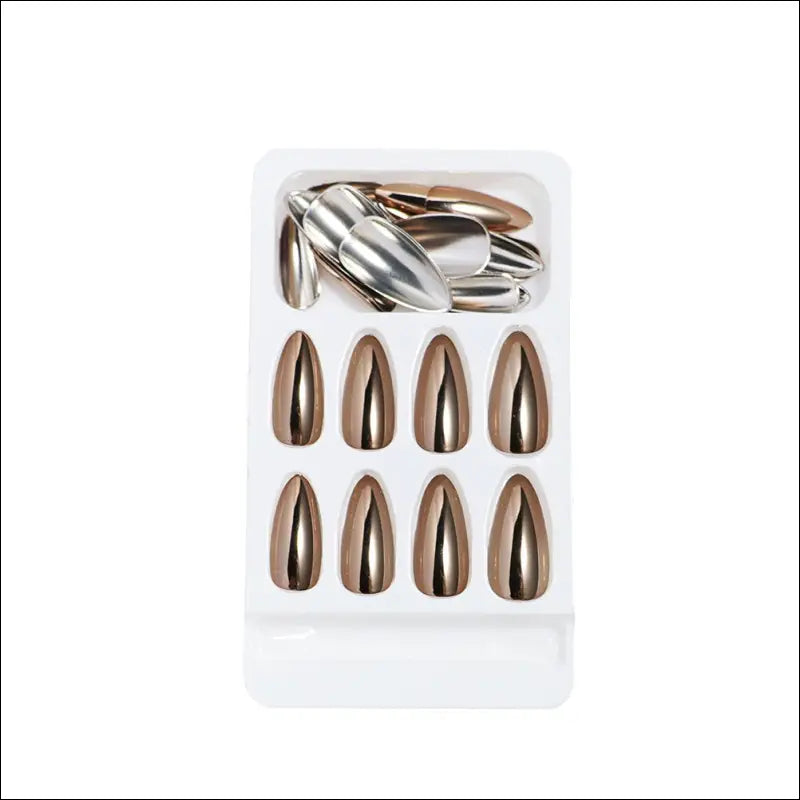 Afneembare plak nagels Bronze - Sexy nep nagels