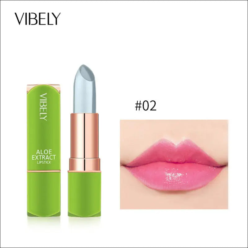 Aloe Vera Moisturizing Jelly Lipstick - Kleurveranderend - 02 Naturel rood - lippen verzorging