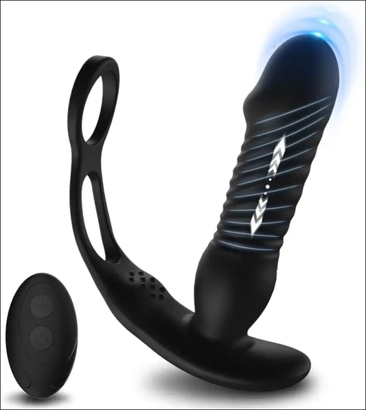 Anaal Vibrator Met Afstandsbediening - Dubbele Cockring - anale stimulator