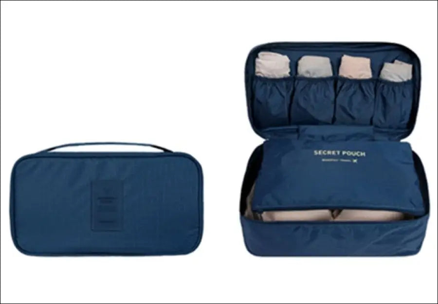 Bh en Slip Organizer - Reisformaat Koffer/Tas Organisator - Deep blauw - tas