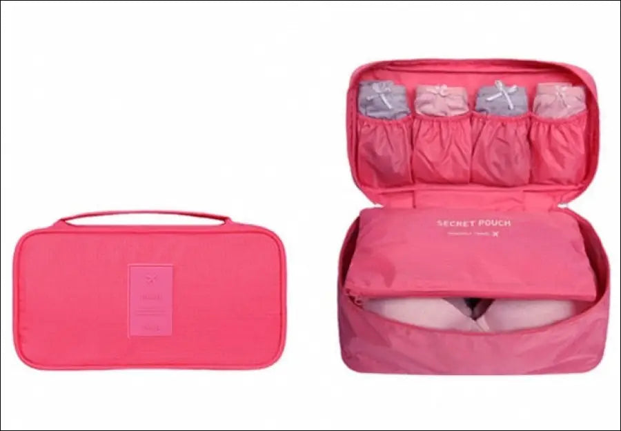 Bh en Slip Organizer - Reisformaat Koffer/Tas Organisator - Hot roze - tas