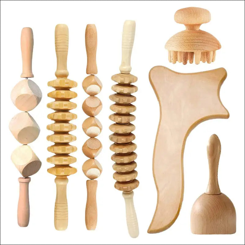 Blank houten massage set - style 4 - Massage tool