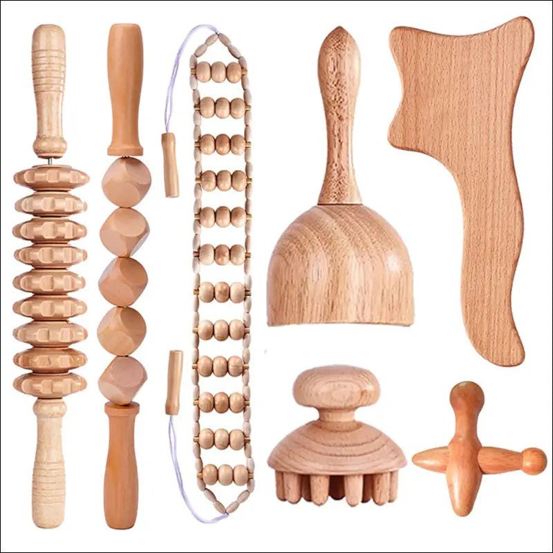 Blank houten massage set - style 7 - Massage tool