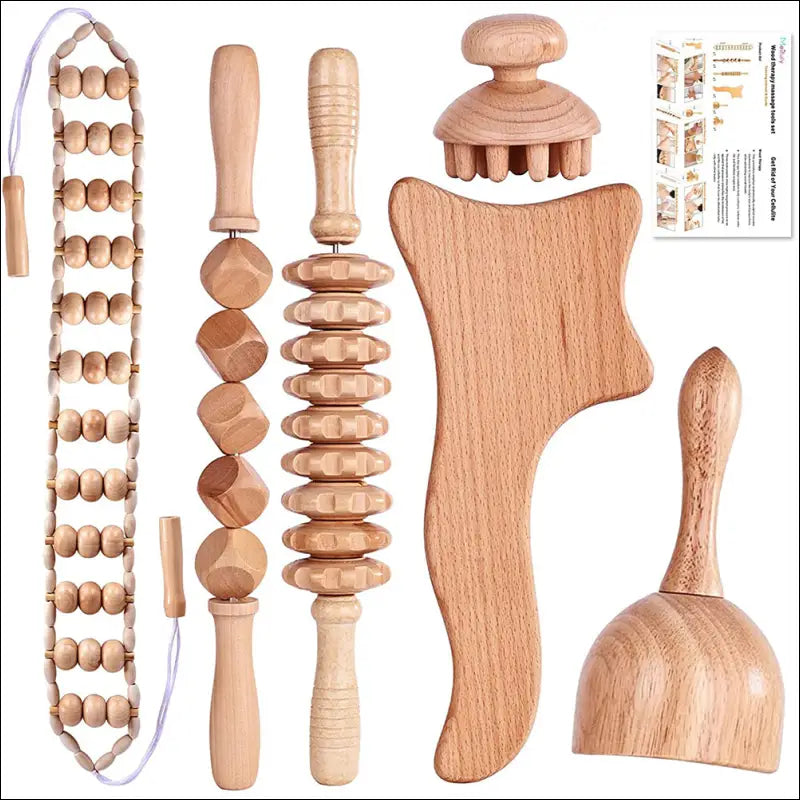 Blank houten massage set - style 9 - Massage tool