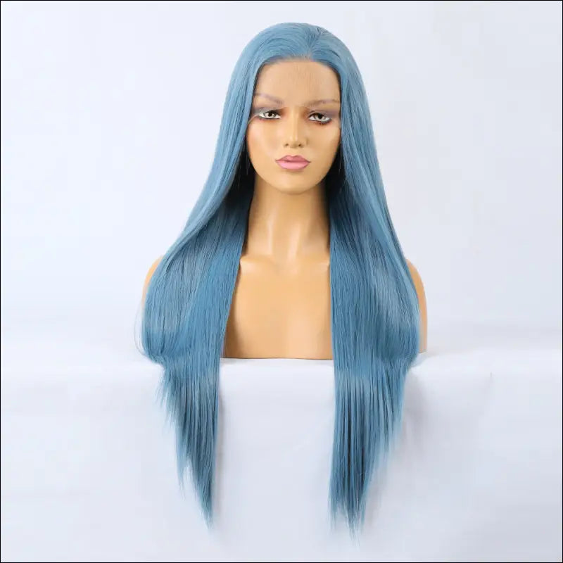 Blauwe Hittebestendig Cosplay Pruik - Synthetisch Haar 35/45/55 CM - pruiken