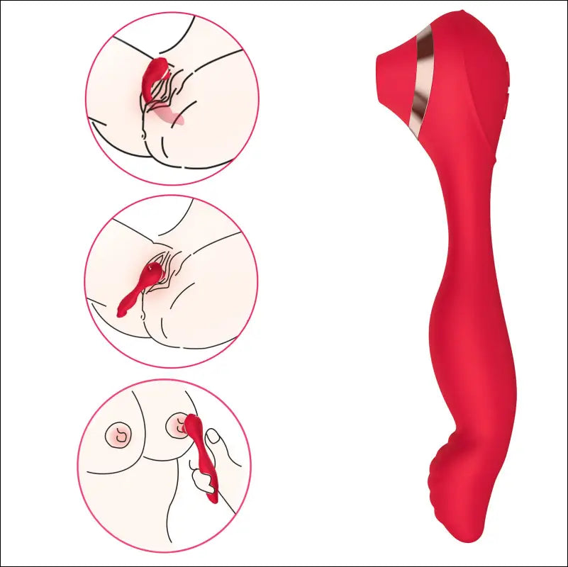 Cupid Magic Vingerzuigvibrator - Trillingen met 7 snelheden - zuig vibrator