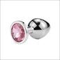 Diamanten Anaal Plug - Roze - butt plug