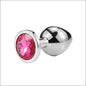 Diamanten Anaal Plug - Roze Rood - butt plug