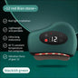 Elektrische Guasha Massager - Hot Compress Oog- en Gezichtsmassage - Groen / 12 red Bian stone - Massage tool