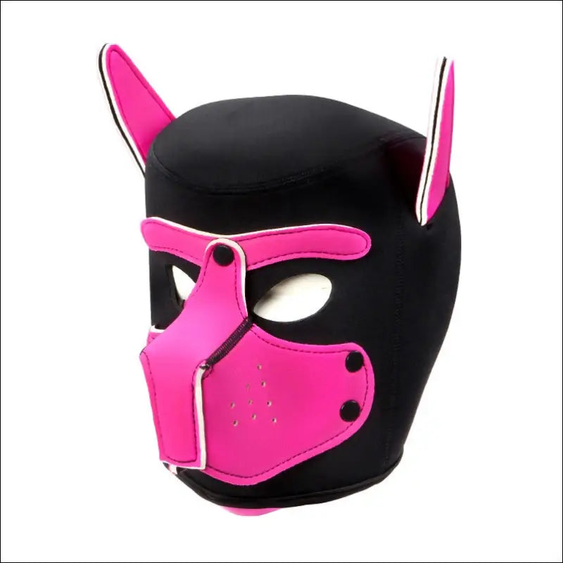 Eprolo Honden Hoofd Kap - Sexy Role Play Mask voor Volwassenen - Roze - cosplay mask