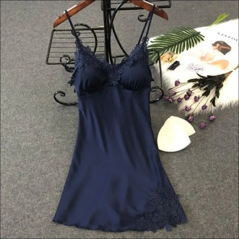 Eprolo Lingerie - Sexy Zijde Look Nachtkleding in Polyester - Lingerie