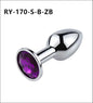 Eprolo Metal Anal Plug - SM Sex Toy voor Volwassenen - Mini Round Small (Deep Purple)