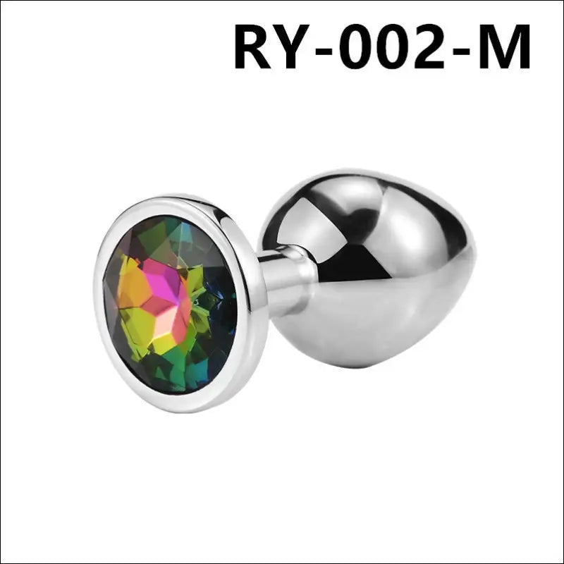 Eprolo Metal Anal Plug - SM Sex Toy voor Volwassenen - Regular Circular Medium（color）