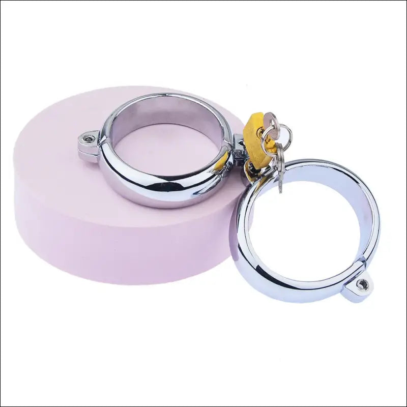 Eprolo Metal Handcuffs Foot Cuffs - Zinc Alloy Adult Binding