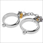 Eprolo Metal Handcuffs Foot Cuffs - Zinc Alloy Adult Binding - Oval female hand (2 head lock)