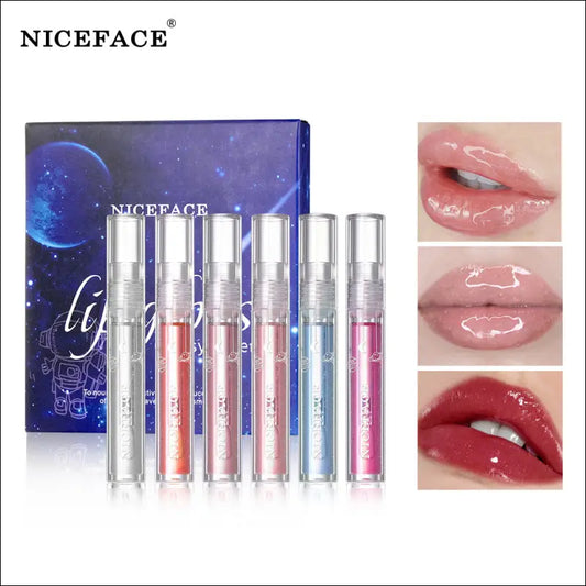 Eprolo Niceface Glass Water Glossy Lip Gloss - Transparant Mooie Glanzende Lippen