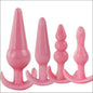 Eprolo Posterior Silicone Anal Plug - Voor beginners tot gevorderden - Pink 4 anal plugs