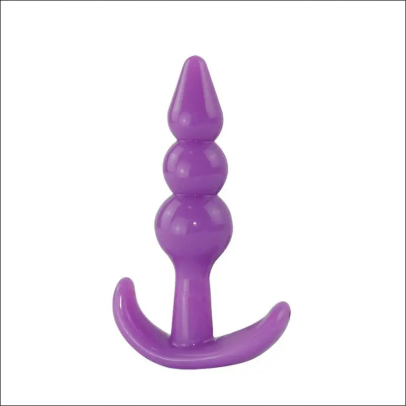 Eprolo Posterior Silicone Anal Plug - Voor beginners tot gevorderden - purple Advanced version