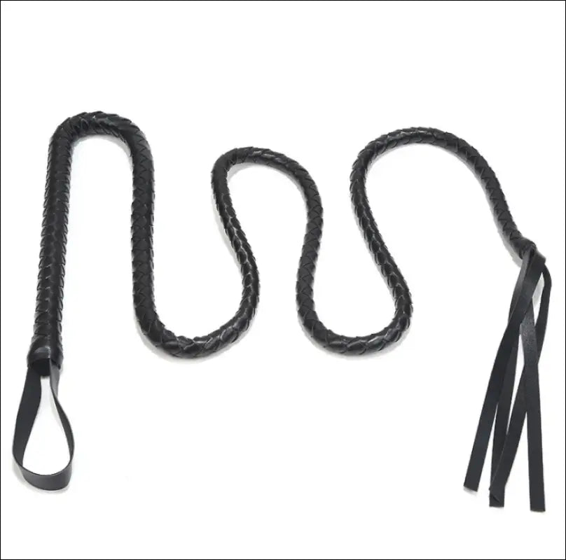 Eprolo PU Scattered Leather Whips Knout - Black Erotic Sex Toys