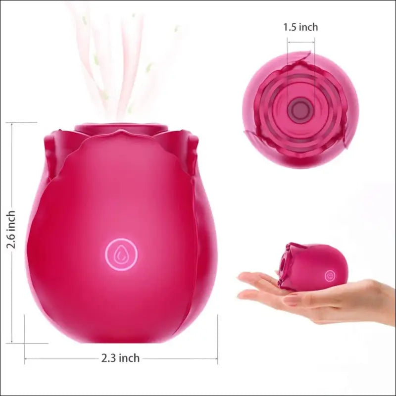 Eprolo Roos Clitoris Stimulatie Vibrator - Zuigfunctie 7 Intense Opties