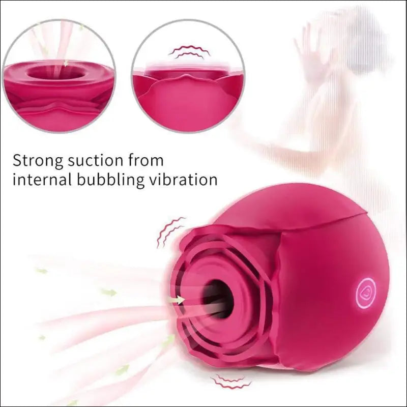 Eprolo Roos Clitoris Stimulatie Vibrator - Zuigfunctie 7 Intense Opties