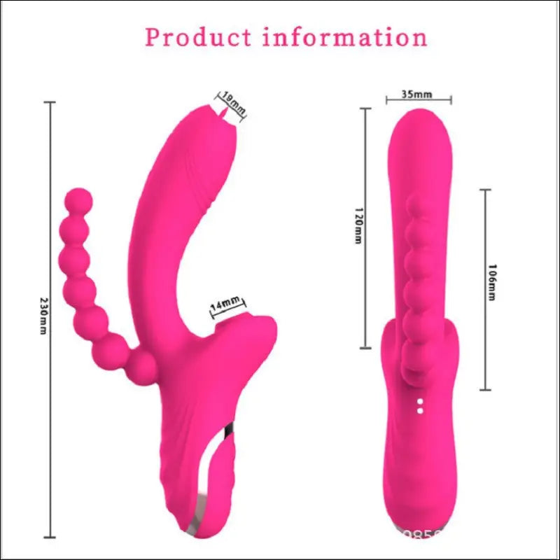 Eprolo Rose Vibrator - Tong likken en zuigen - Silicone + ABS