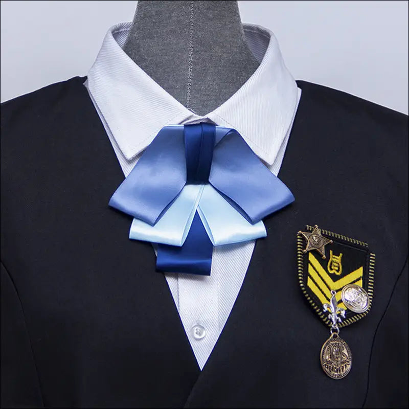 Eprolo Satijn/Zijde Strik Cosplay Uniform - Koreaans Meisje - E