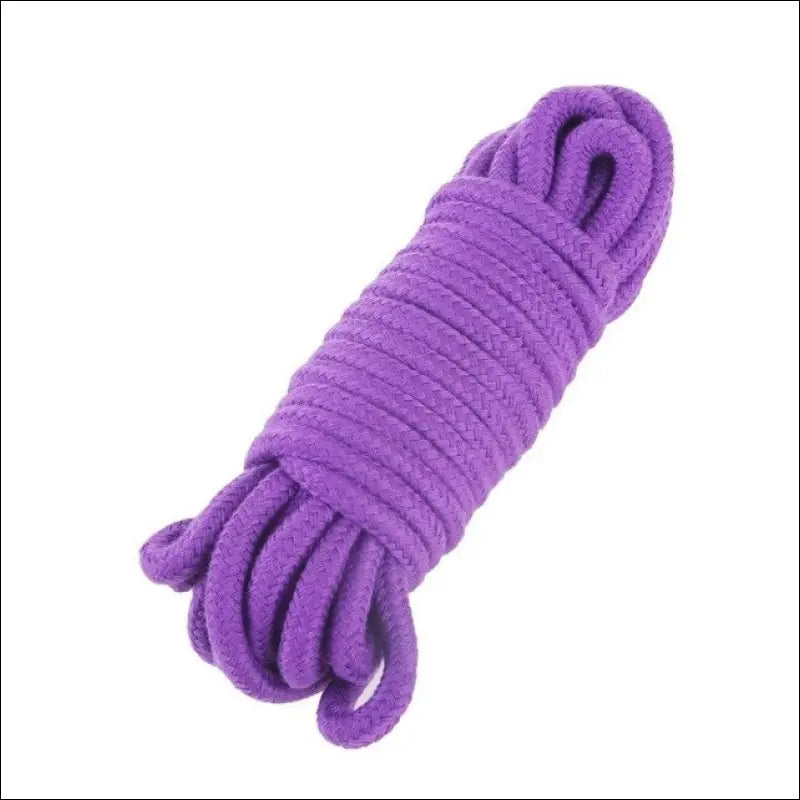 Eprolo Sexy 5M Cotton Bondage Rope - Roleplay Slave Toys - Purple