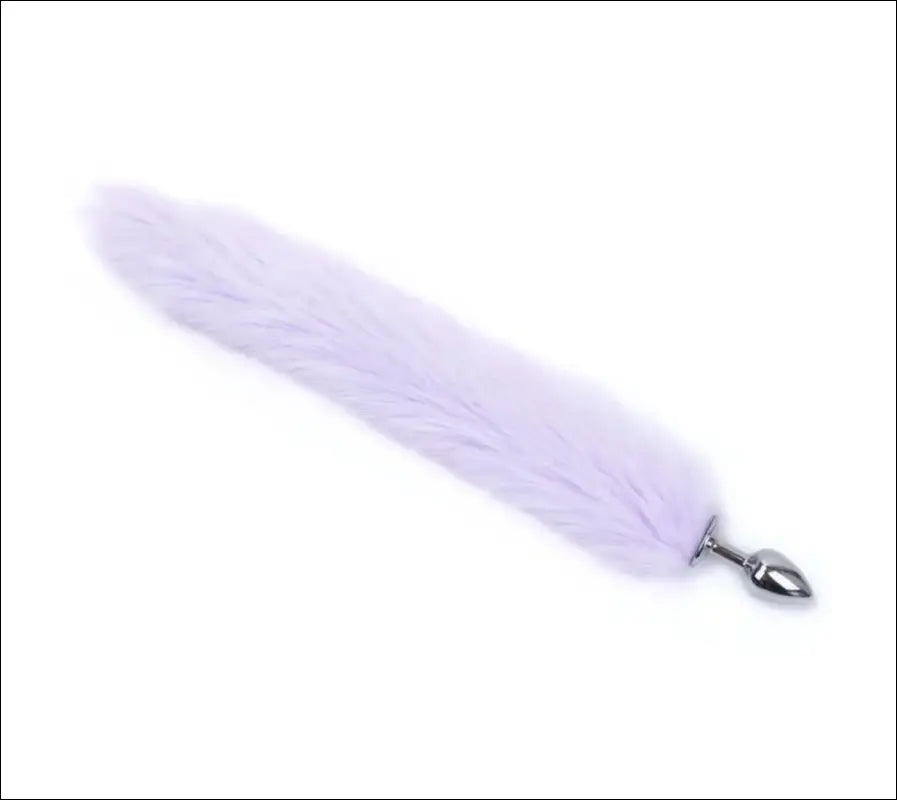 Eprolo Sexy Artificial Tail Silver Anaal Plug - G-Spot Stimulatie - Light Purple