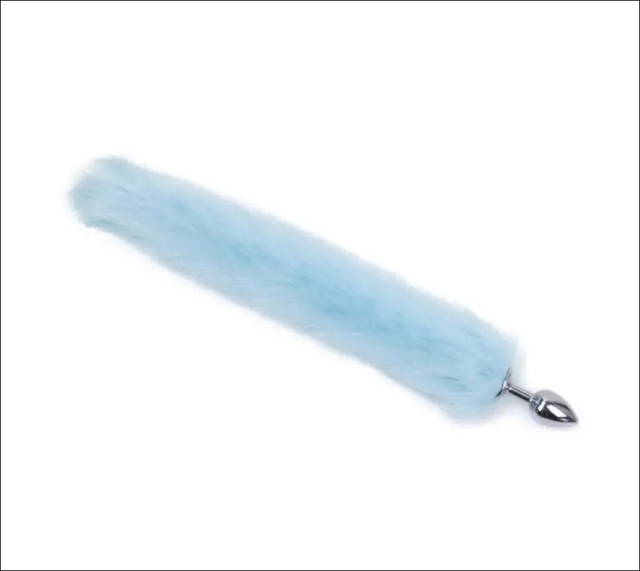 Eprolo Sexy Artificial Tail Silver Anaal Plug - G-Spot Stimulatie - Light Blue