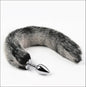 Eprolo Sexy Artificial Tail Silver Anaal Plug - G-Spot Stimulatie - Hemp Gray