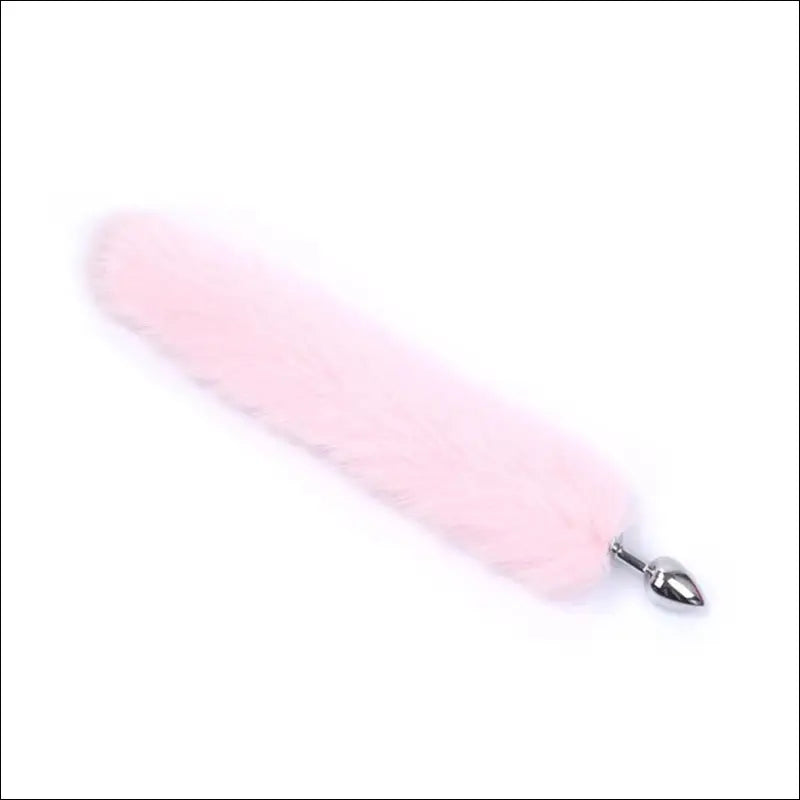 Eprolo Sexy Artificial Tail Silver Anaal Plug - G-Spot Stimulatie - Light Pink