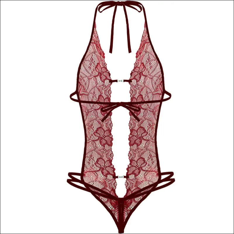 Eprolo Sexy Diep Uitgesneden Body - Valentijnsdag Lingerie