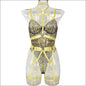 Eprolo Sexy Lingerie Met Beugel - Body Shaping Zomerpak - Polyester - Yellow / S