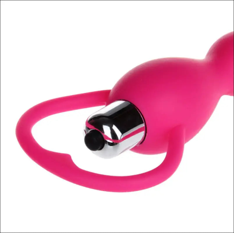 Eprolo Silicone Waterproof Vibrating Anal Beads - Roze & Blauw