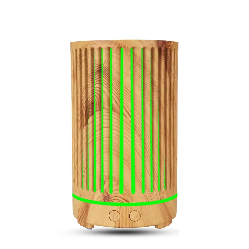 Eprolo Verticale Holle Aroma Diffuser - Stille Luchtbevochtiger voor Slaapkamer - Light Wood Grain / US Plug