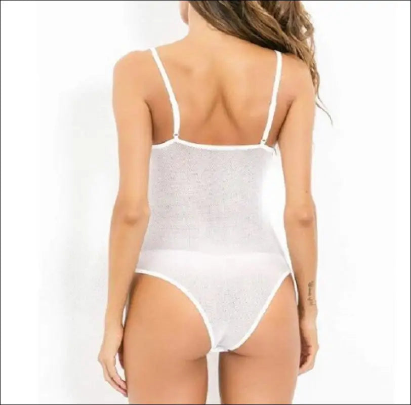 Eprolo Vrouwen Bodysuit met Beugel - Kanten Afwerking Maat S