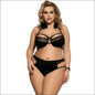 Eprolo Vrouwen Plus Size Sexy Bra Set - Zwarte Kant Lingerie - Black / M