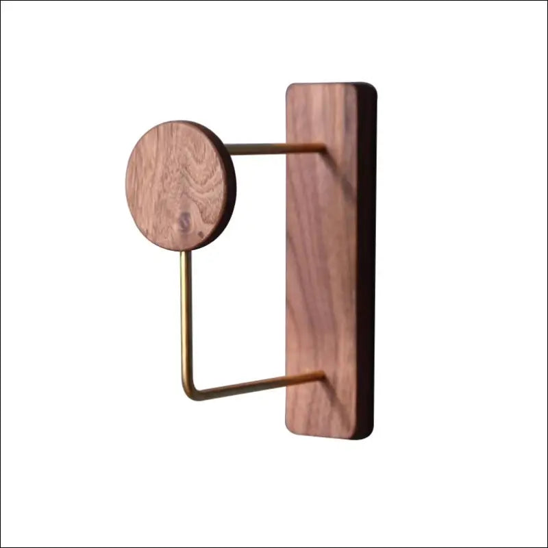 Eprolo Walnut Hanger - Wandkledingrek voor Slaapkamer