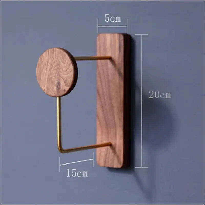 Eprolo Walnut Hanger - Wandkledingrek voor Slaapkamer