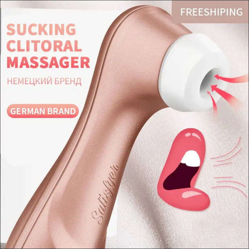 German Satisfyer Pro 2 - Clitoris Stimulation Vibrator Rose Gold