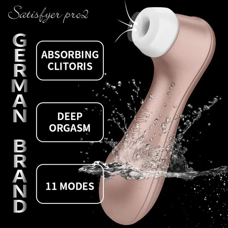 German Satisfyer Pro 2 - Clitoris Stimulation Vibrator Rose Gold