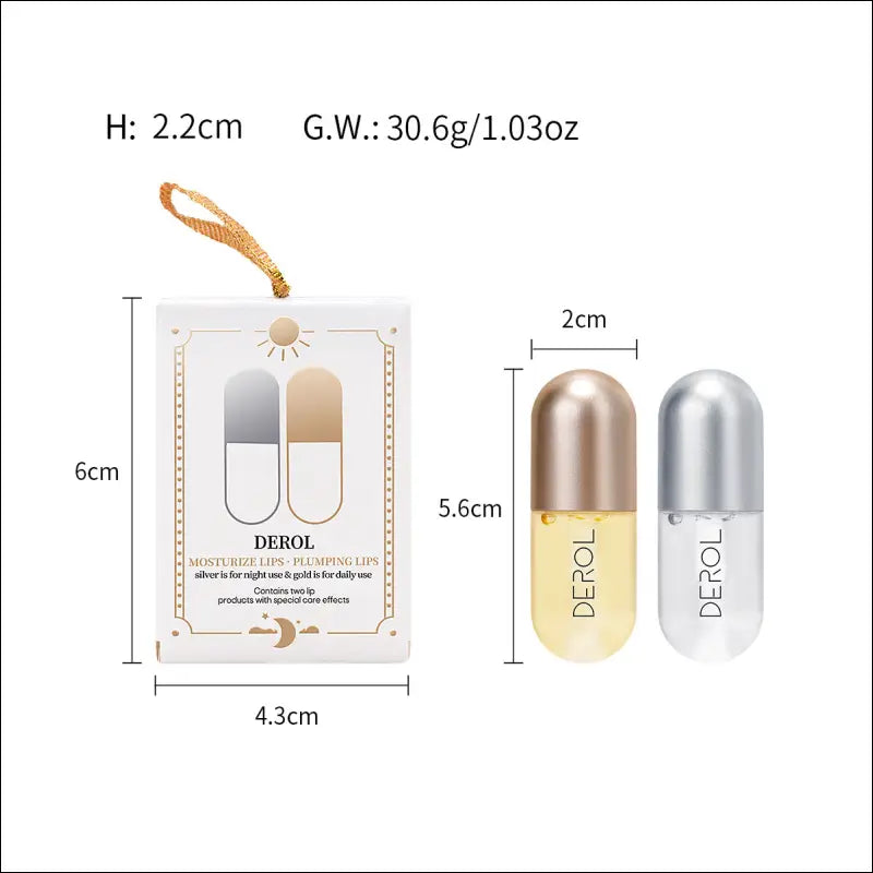 Ginger Mint Lip Plumper Set - Plumping Effect / Orale seks - 2 stuks set DR046 - Lip Verzorging