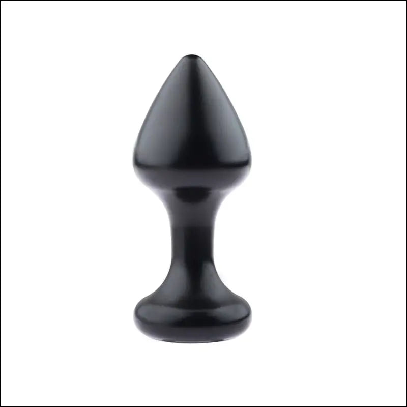 Grappige Metaal Anal Plug - Vossenstaart voor Volwassenen - Black Large - butt plug