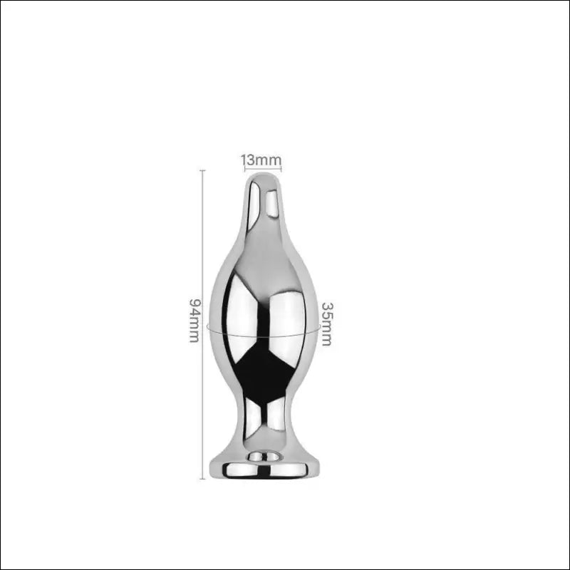 Grappige Metaal Anal Plug - Vossenstaart voor Volwassenen - Classic pull ring middle - butt plug