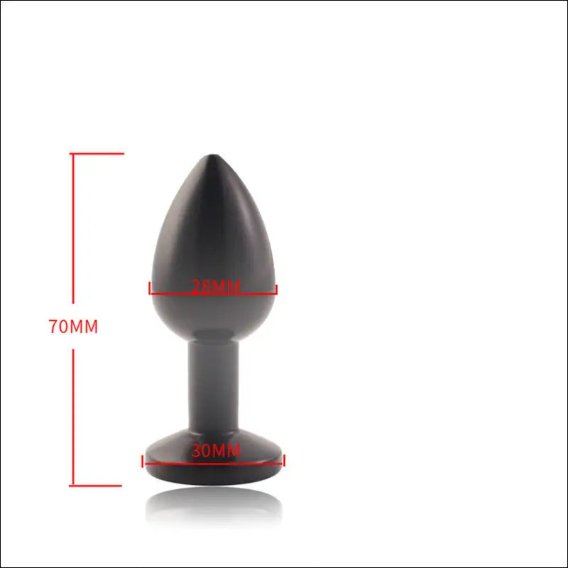 Grappige Metaal Anal Plug - Vossenstaart voor Volwassenen - Regular Black 2.8 - butt plug