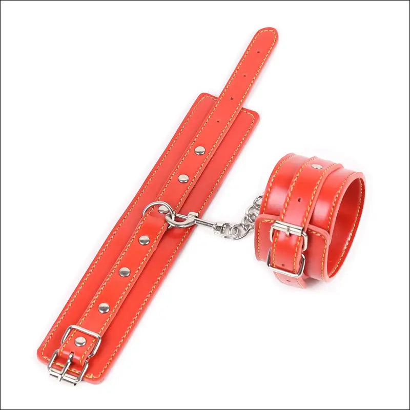 Grappige Volwassen Artikelen Pluche Zwarte Handboeien Rood Roze - Handcuffs