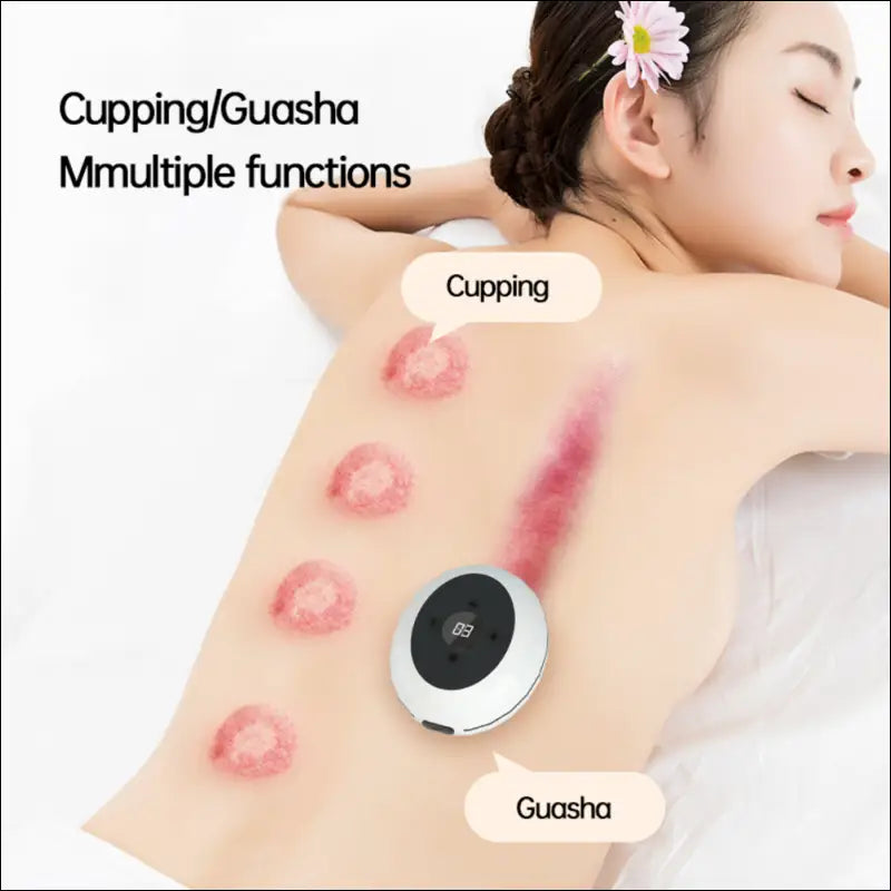 Intelligent Schrapen en Cupping Set - Warmte Kompres - Eprolo - Zwart meteorite model - Massage tool